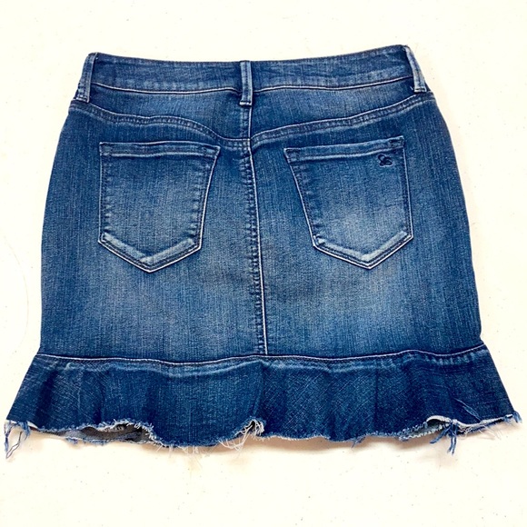 Jessica Simpson kiss me ruffle mini denim skirt - Picture 2 of 5